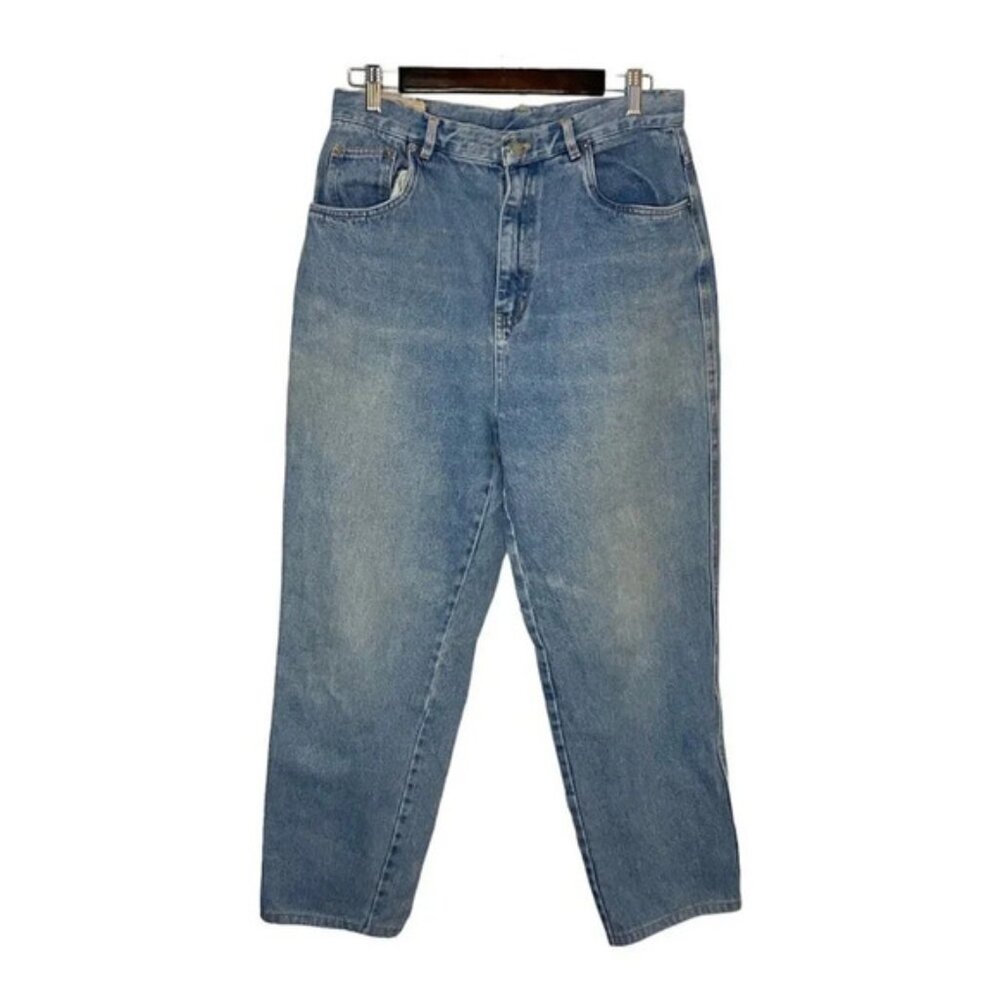 Vintage Street Worn Light Wash 90s High Rise Mom Jeans